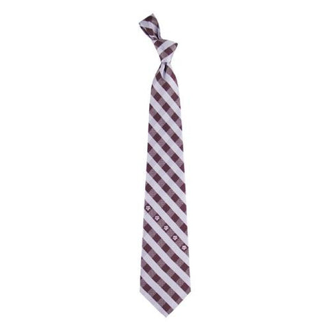 Texas A&M Aggies NCAA Check Poly Necktie