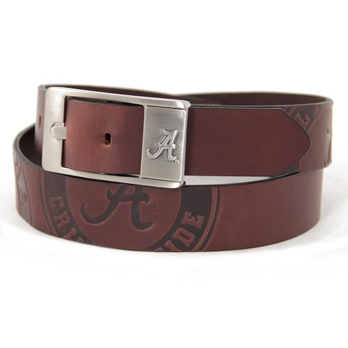 Alabama Crimson Tide NCAA Men's Embossed Leather Belt (Size 34)