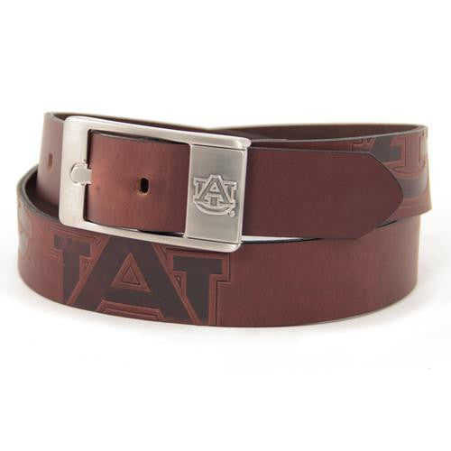 Auburn Tigers NCAA Men's Embossed Leather Belt