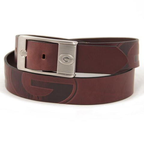 Georgia Bulldogs NCAA Men's Embossed Leather Belt (Size 40)