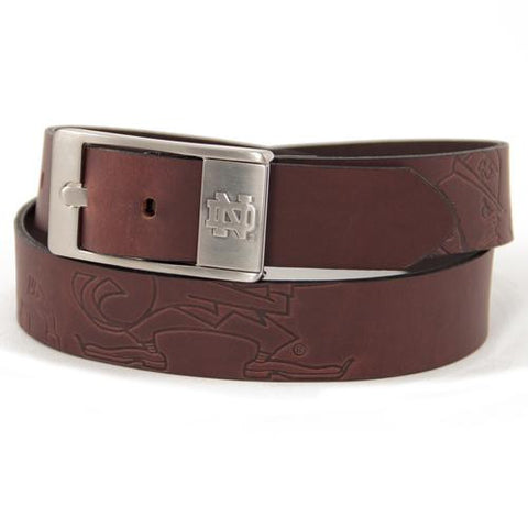 Notre Dame Fighting Irish NCAA Men's Embossed Leather Belt (Size 34)