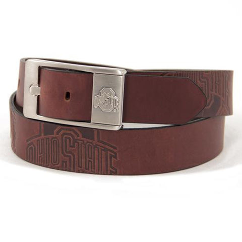 Ohio State Buckeyes NCAA Men's Embossed Leather Belt