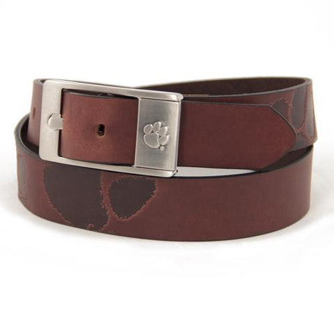 Clemson Tigers NCAA Men's Embossed Leather Belt