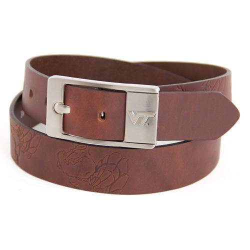 Virginia Tech Hokies NCAA Brandish Leather Belt Size 38