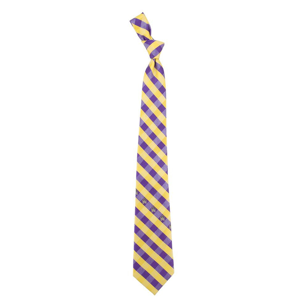 East Carolina Pirates NCAA Check Woven Poly Mens Tie