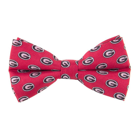 Georgia Bulldogs NCAA Repeat Mens Bow Tie