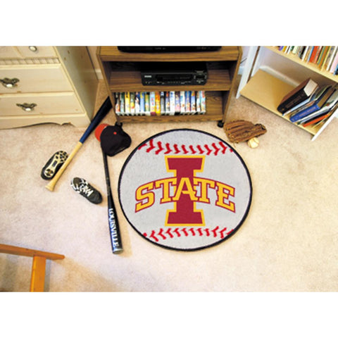 Iowa State Cyclones NCAA Baseball Round Floor Mat (29)