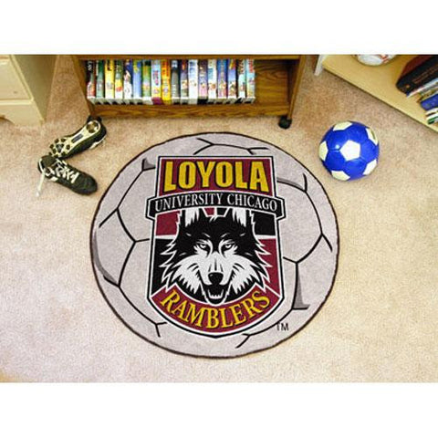 Loyola Illinois Ramblers NCAA Soccer Ball Round Floor Mat (29)