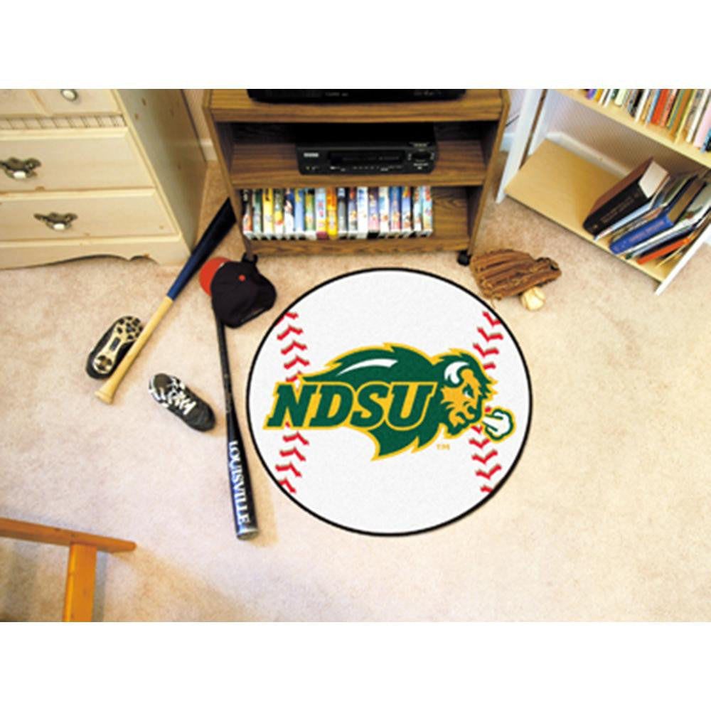 North Dakota State Bison NCAA Baseball Round Floor Mat (29)