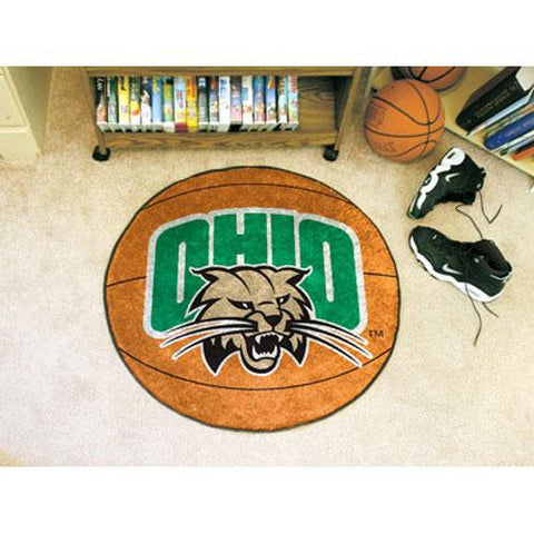 Ohio Bobcats NCAA Basketball Round Floor Mat (29)