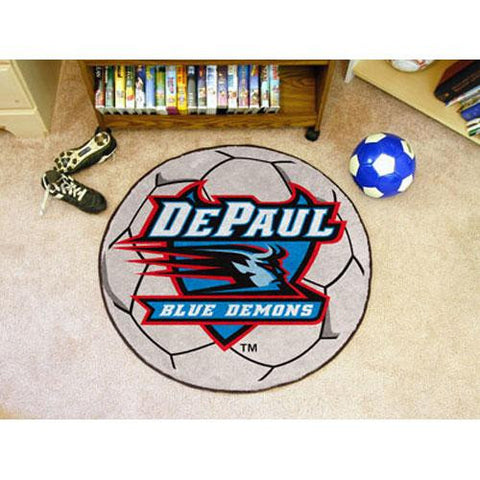 DePaul Blue Demons NCAA Soccer Ball Round Floor Mat (29)