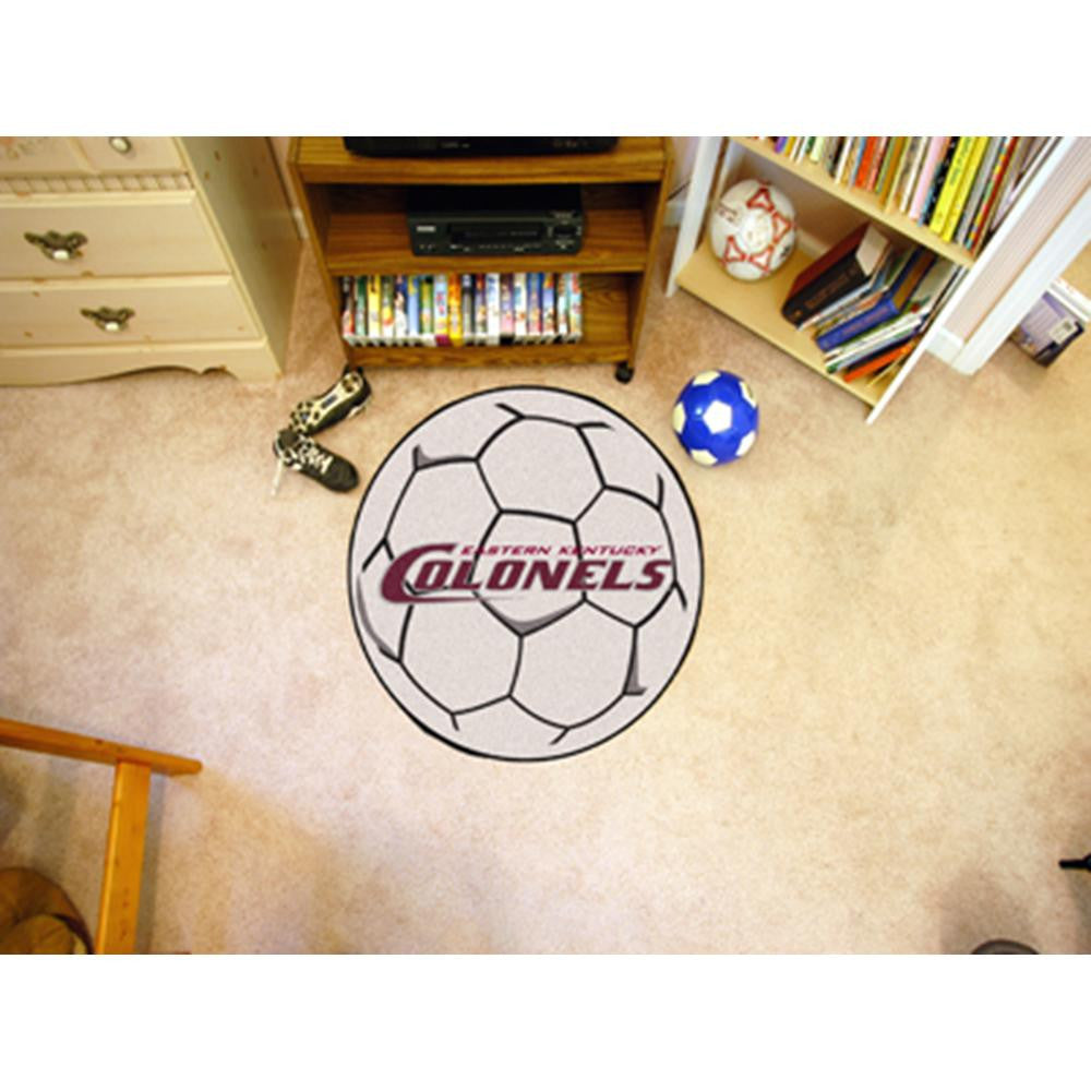 Eastern Kentucky Colonels NCAA Soccer Ball Round Floor Mat (29)