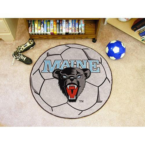 Maine Black Bears NCAA Soccer Ball Round Floor Mat (29)