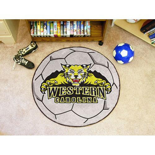 Western Carolina Catamounts NCAA Soccer Ball Round Floor Mat (29)