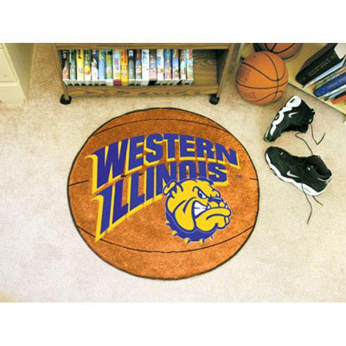 Western Illinois Leathernecks NCAA Basketball Round Floor Mat (29)