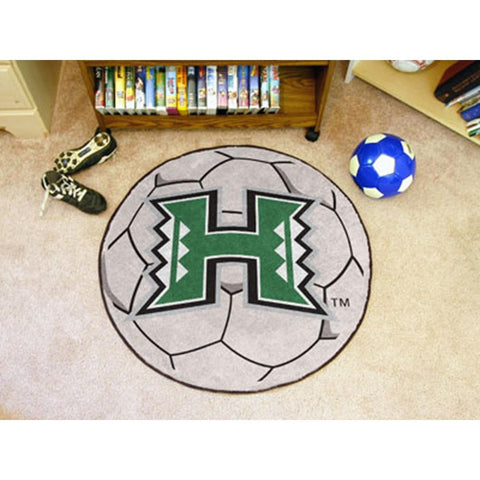 Hawaii Rainbow Warriors NCAA Soccer Ball Round Floor Mat (29)