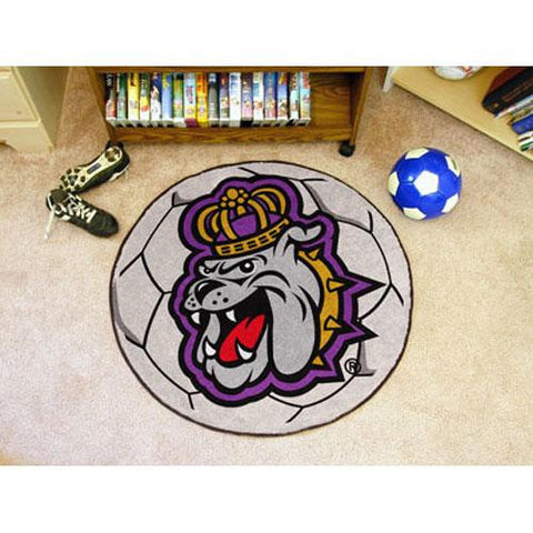 James Madison Dukes NCAA Soccer Ball Round Floor Mat (29)