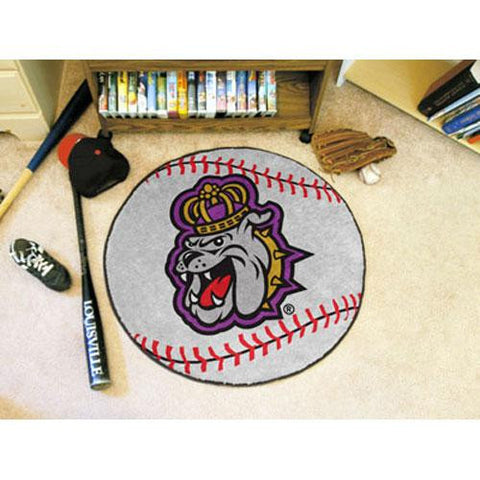 James Madison Dukes NCAA Baseball Round Floor Mat (29)