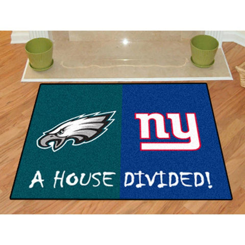 Philadeliphia Eagles-New York Giants NFL House Divided NFL All-Star Floor Mat (34x45)