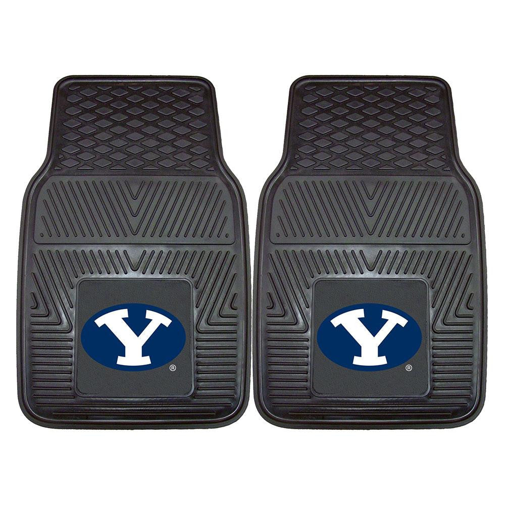 Brigham Young Cougars NCAA Heavy Duty 2-Piece Vinyl Car Mats (18x27)