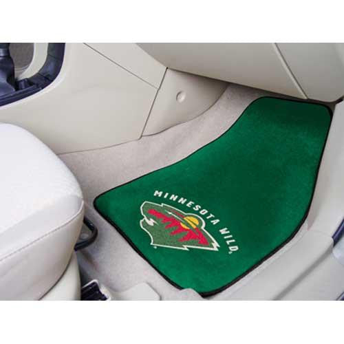 Minnesota Wild NHL 2-Piece Printed Carpet Car Mats (18x27)