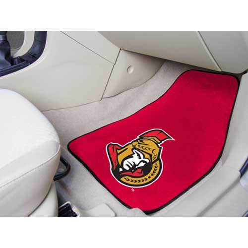 Ottawa Senators NHL 2-Piece Printed Carpet Car Mats (18x27)