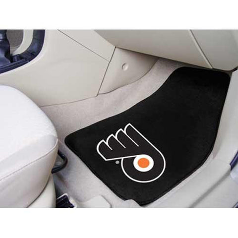 Philadelphia Flyers NHL 2-Piece Printed Carpet Car Mats (18x27)