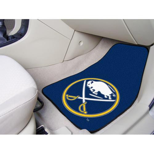 Buffalo Sabres NHL 2-Piece Printed Carpet Car Mats (18x27)