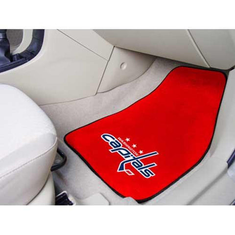 Washington Capitals NHL 2-Piece Printed Carpet Car Mats (18x27)