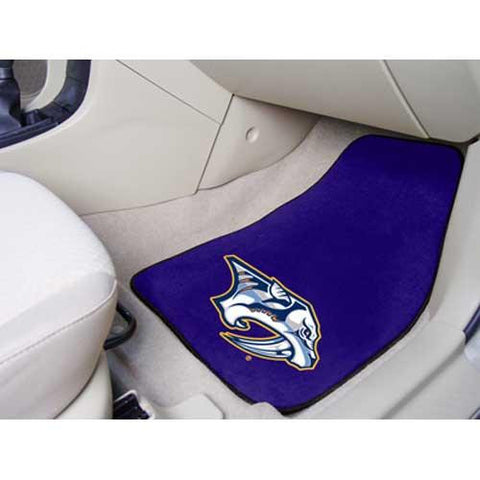 Nashville Predators NHL 2-Piece Printed Carpet Car Mats (18x27)