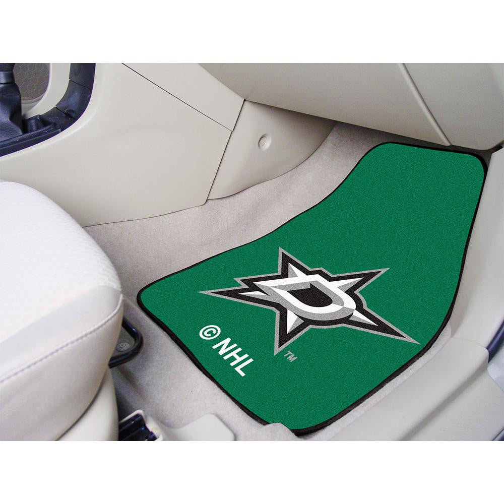 Dallas Stars NHL 2-Piece Printed Carpet Car Mats (18x27)