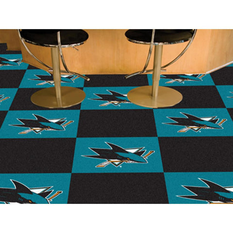 San Jose Sharks NHL Team Logo Carpet Tiles