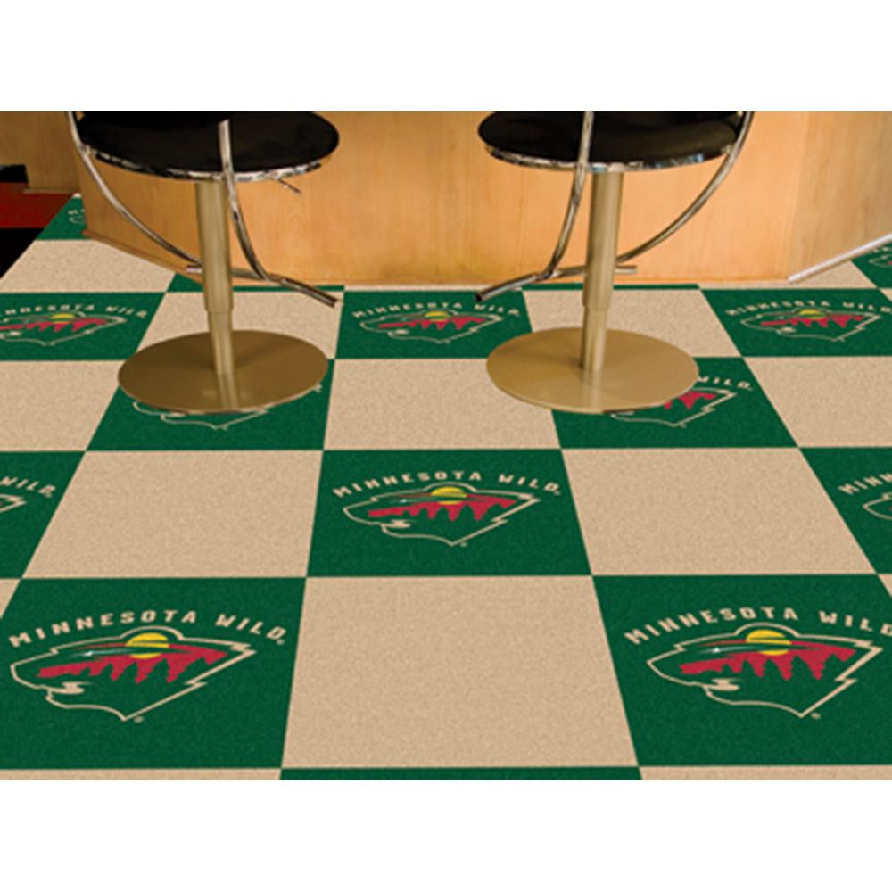 Minnesota Wild NHL Team Logo Carpet Tiles