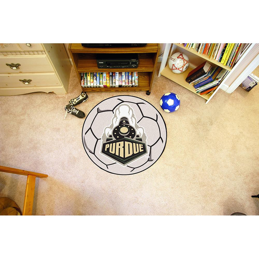 Purdue Boilermakers NCAA Soccer Ball Round Floor Mat (29)