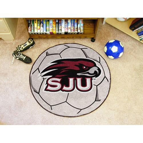 Saint Joseph's Hawks NCAA Soccer Ball Round Floor Mat (29)