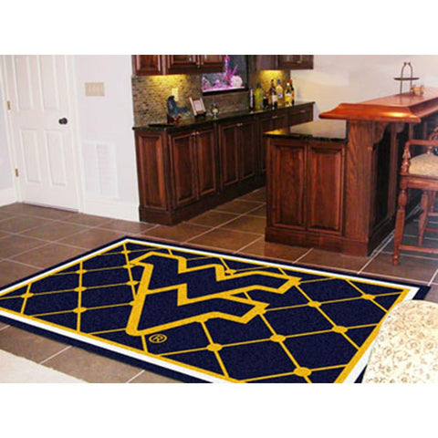 West Virginia Mountaineers NCAA Floor Rug (5x8')