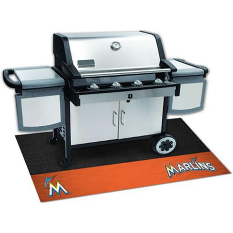 Miami Marlins MLB Vinyl Grill Mat