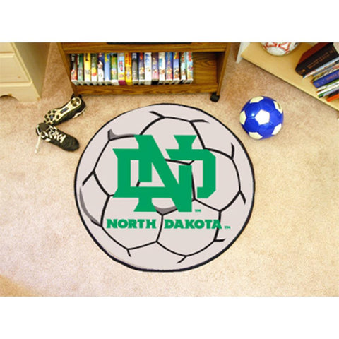 North Dakota Fighting Sioux NCAA Soccer Ball Round Floor Mat (29)