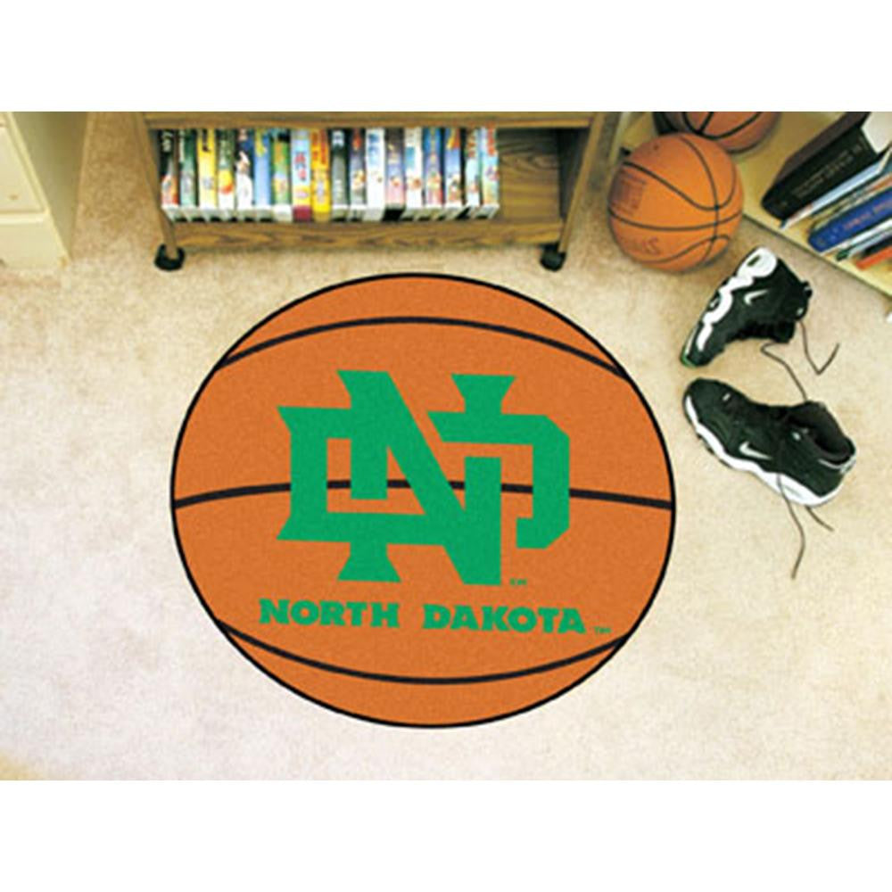 North Dakota Fighting Sioux NCAA Basketball Round Floor Mat (29)