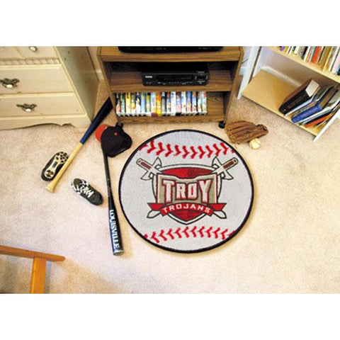 Troy State Trojans NCAA Baseball Round Floor Mat (29)