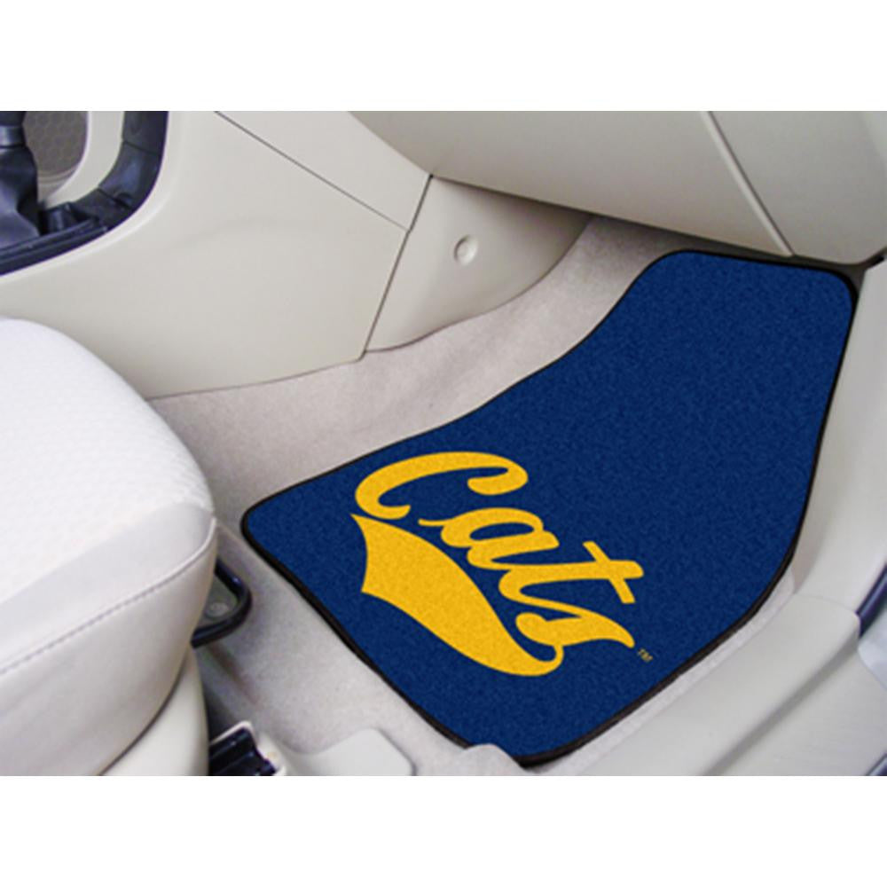 Montana State Bobcats NCAA 2-Piece Printed Carpet Car Mats (18x27)