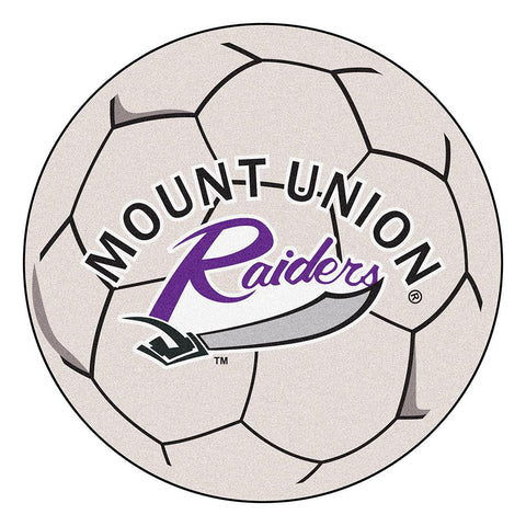 Mount Union Raiders NCAA Soccer Ball Round Floor Mat (29)