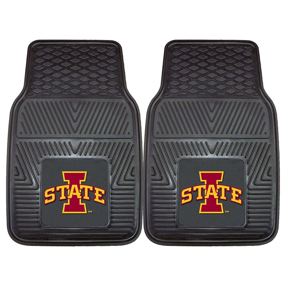 Iowa State Cyclones NCAA Heavy Duty 2-Piece Vinyl Car Mats (18x27)