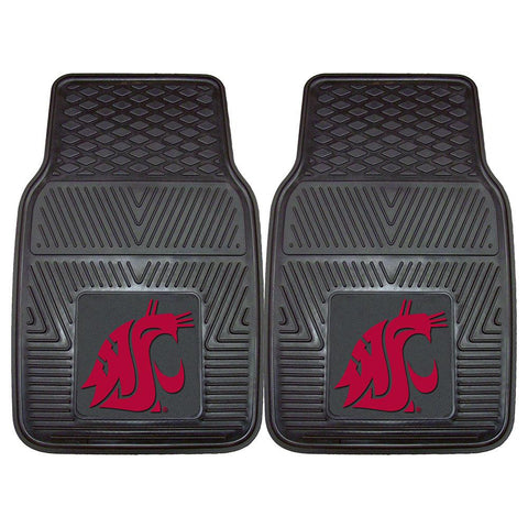 Washington State Cougars NCAA Heavy Duty 2-Piece Vinyl Car Mats (18x27)