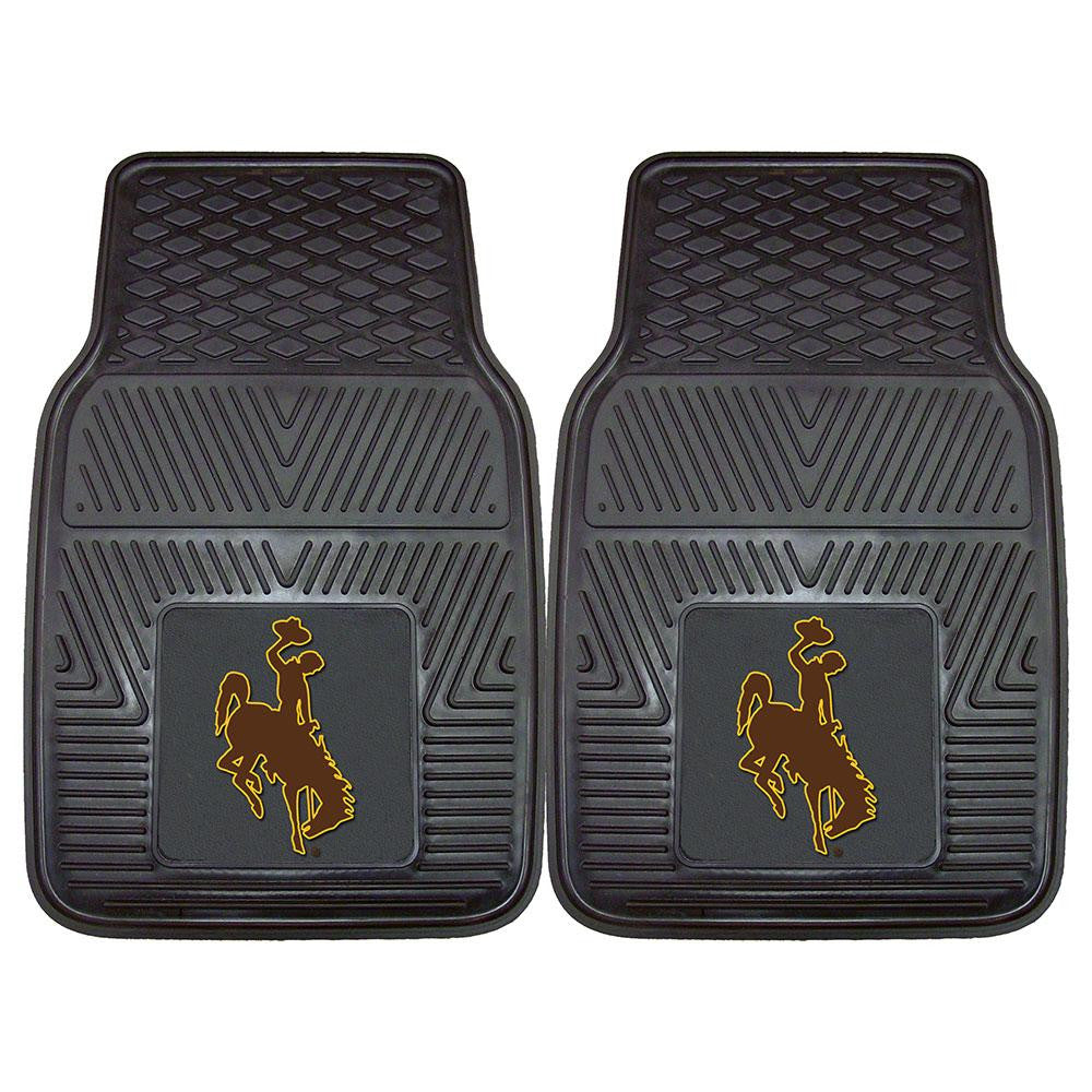 Wyoming Cowboys NCAA Heavy Duty 2-Piece Vinyl Car Mats (18x27)