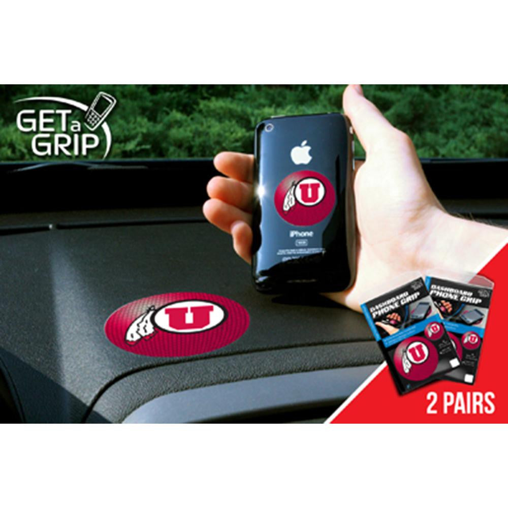 Utah Utes NCAA Get a Grip Cell Phone Grip Accessory (2 Piece Set)