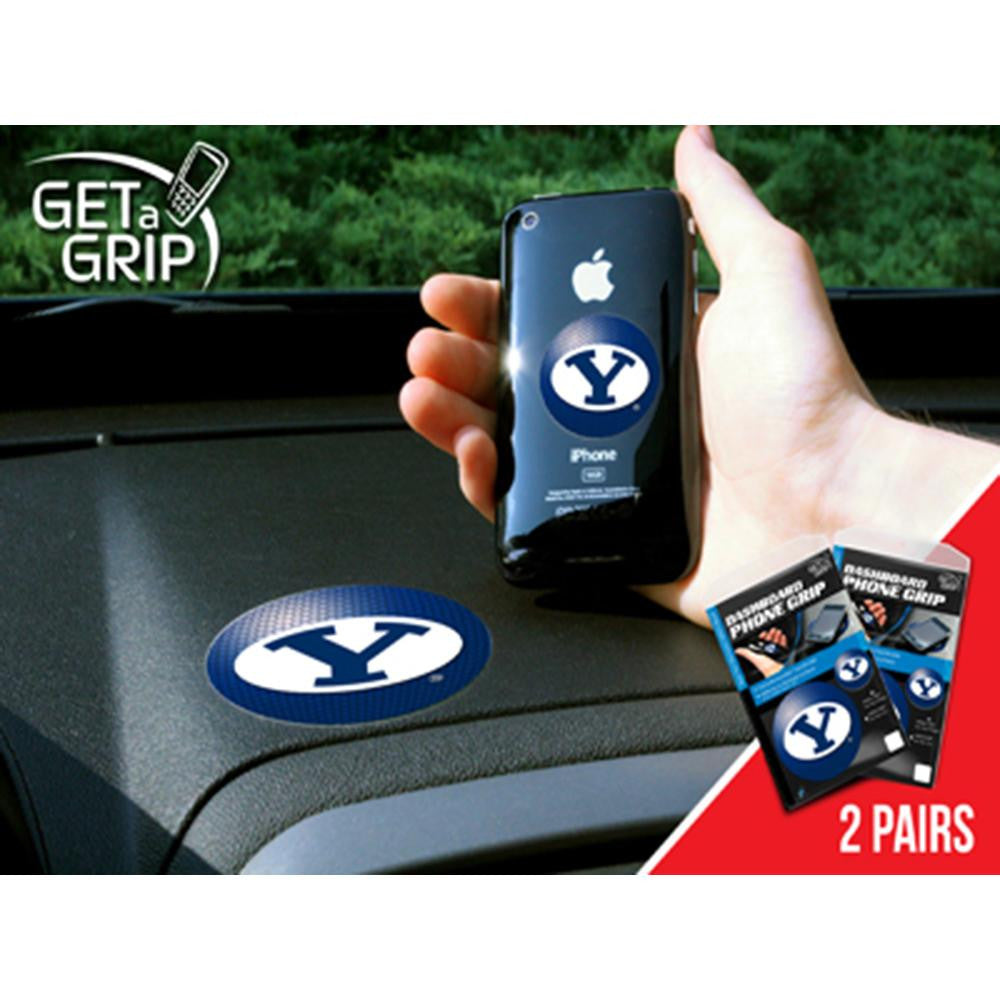 Brigham Young Cougars NCAA Get a Grip Cell Phone Grip Accessory (2 Piece Set)