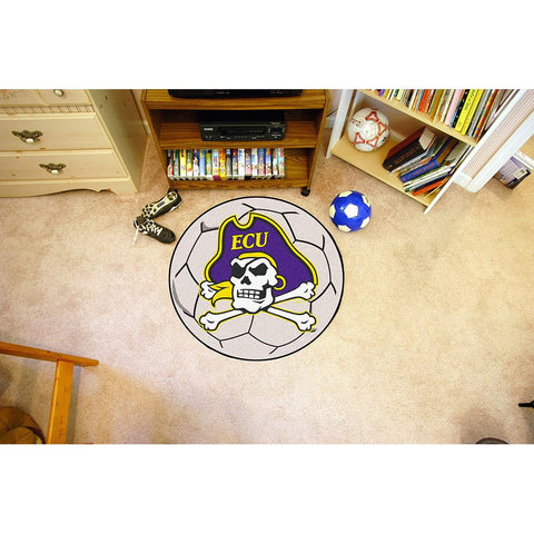 East Carolina Pirates NCAA Soccer Ball Round Floor Mat (29)