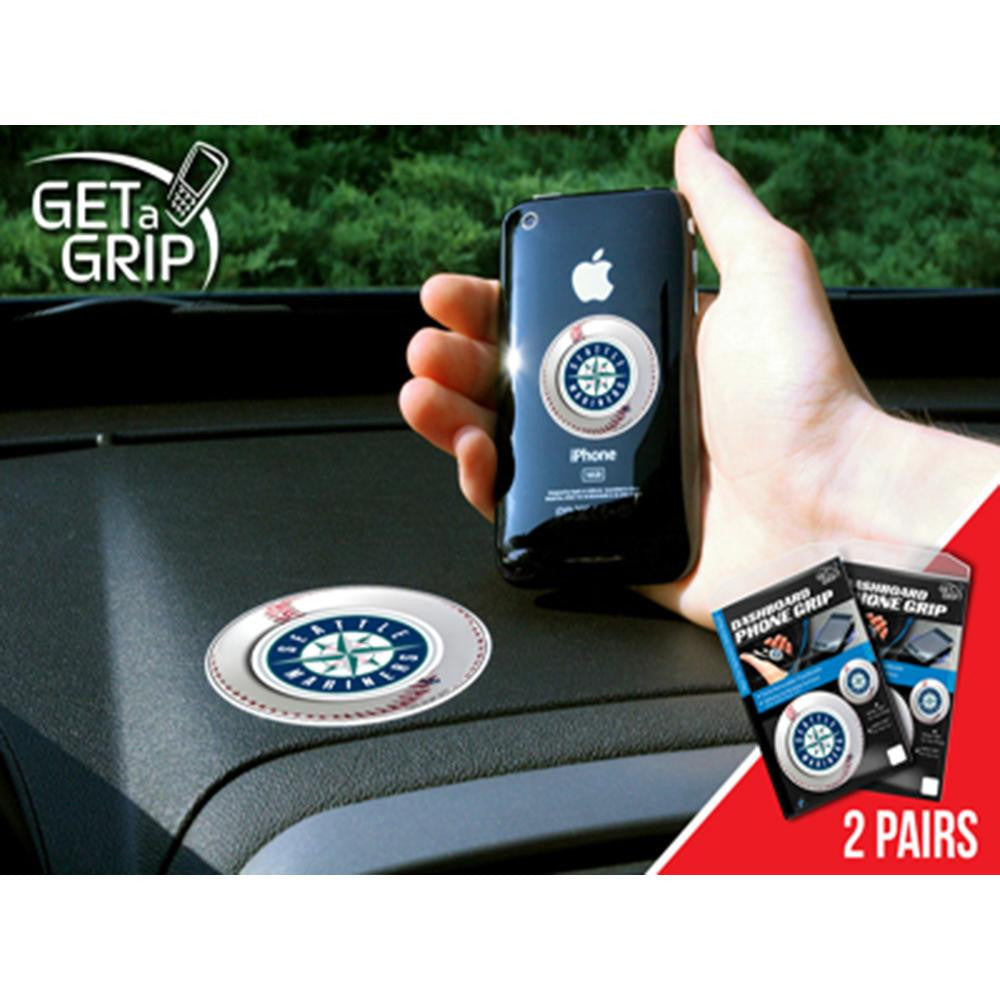 Seattle Mariners MLB Get a Grip Cell Phone Grip Accessory (2 Piece Set)