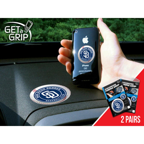 San Diego Padres MLB Get a Grip Cell Phone Grip Accessory (2 Piece Set)